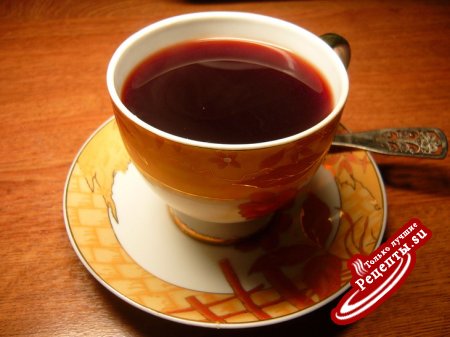 "Палкин чай" или тёмно-красный чай из вишни.