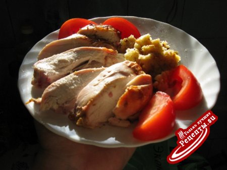 Пряная курица с апельсинами