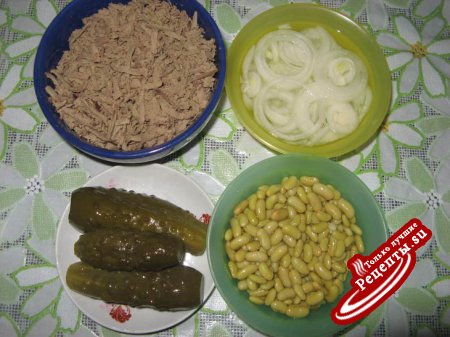 Салат"Фасолевая царевна"