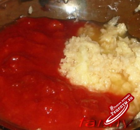 Свиная корейка в томатно-винном соусе (для отважного принца)