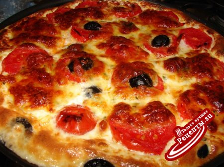 Макаронная запеканка - пицца
