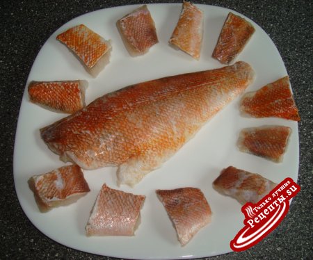 Рыбные наггетсы с "папричным" кисло-сладким соусом по китайским мотивам