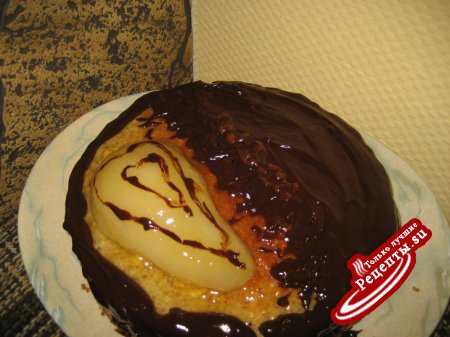 Шоколадно-грушевый торт