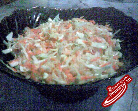 Полезный салат с кольраби