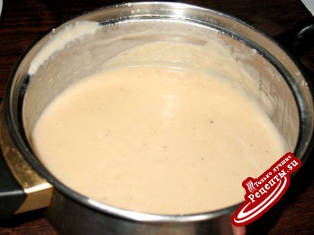 Крем из белой фасоли с креспелле (vellutata di fagioli con crespelle)