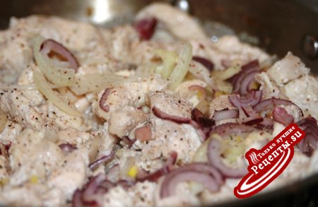 Быстрая курочка с семечками и травами.