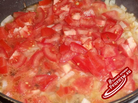 Тефтели в томатном cоусе с помидорами черри