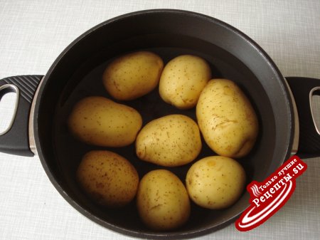 Фаршированный картофель "Лодочки"