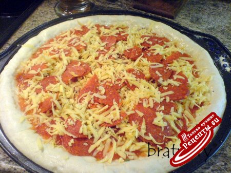 Простая, эффектная и очень вкусная пицца по интересному рецепту