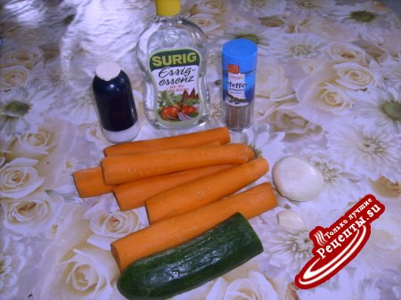 Салат из моркови с Огурцом