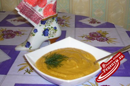 Суп-пюре с нутом и овощами