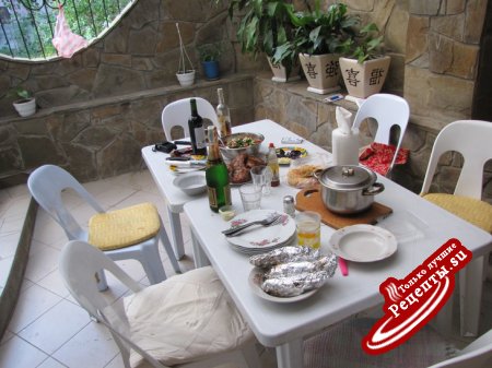 Мясо на решетке с печеными баклажанами(каникулярный вариант)