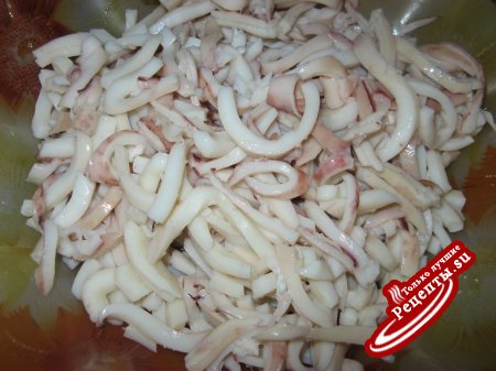 Салат"Форест"с кальмарами