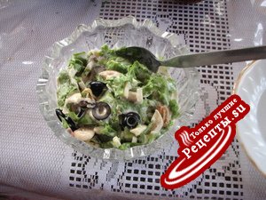 салат из морепродуктов