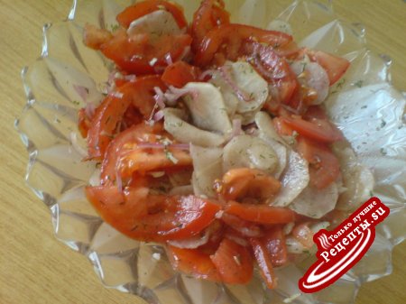 Салат из редьки "Дайкон" и томатов