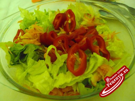 Разноцветный салат