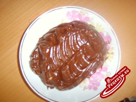 Масляно-шоколадный крем и торт из покупных коржей по-быстрому.