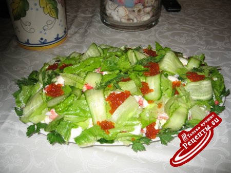 Салат из крабового мяса