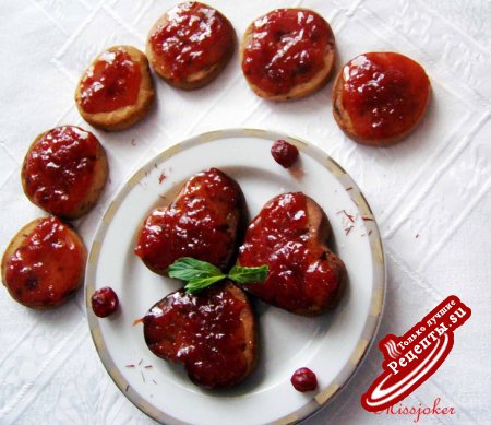 Карамельно-черешневое печенье или по стопам любимых кулинаров