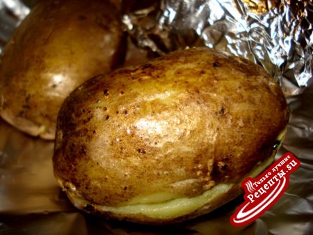 Картофельные лодочки (постное блюдо)