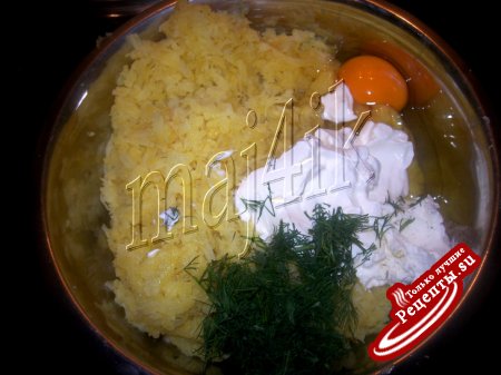 Картофельная запеканка с мясом и яйцами