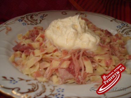 Pasta freska con Crema - Паста с соусом Альфредо