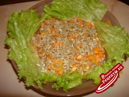 Салат "Цитрусовая морковь"