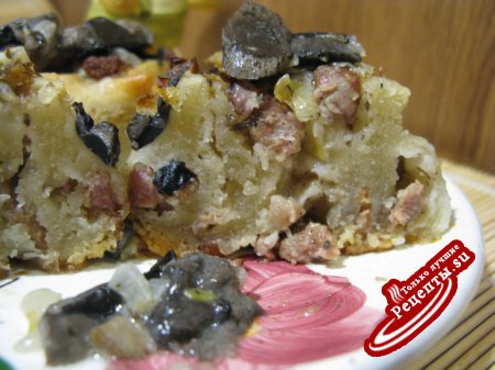 Постное заварное тесто на вареники и пельмени + мясные розочки с грибным соусом