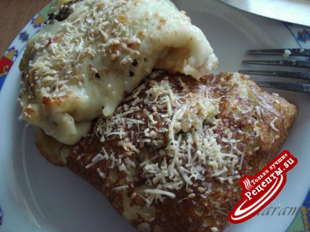 Сырные блинчики-пакетики