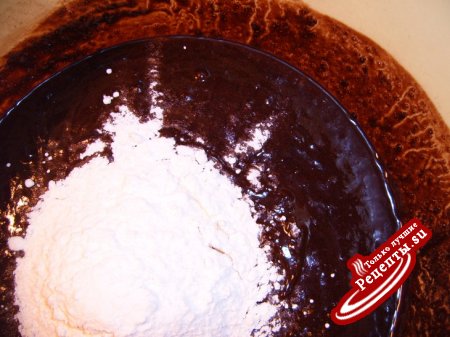 Шоколадное пироженное с кокосом, без яиц