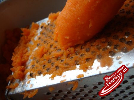 Морковный пирог с кремово-глазурной прослойкой