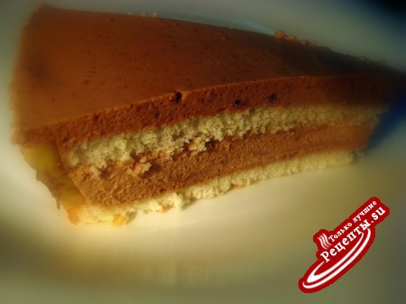 Торт-суфле шоколадно-банановый. (очень простой и очень вкусный)