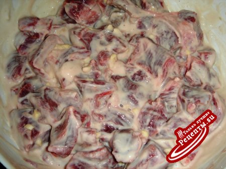 Йогуртовый маринад для говядины- один из вариантов приготовления -горшочки