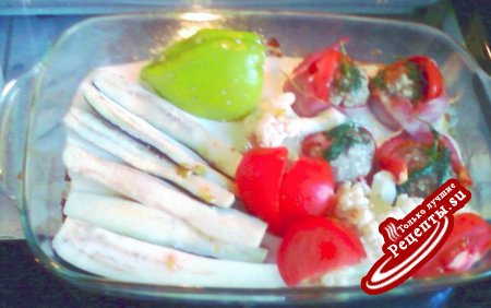 "Лето" - Салат из печёных овощей по-болгарски
