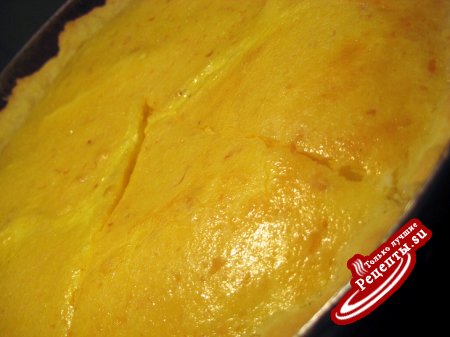 Сырный пирог с омлетом.