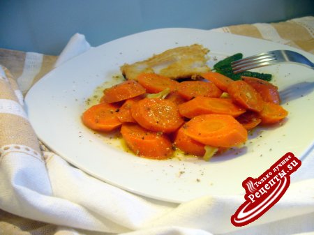 Морковь тушеная с имбирем