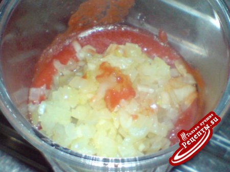 Быстрый томатный супчик с сыром "Моцарелла"