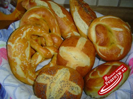 Булочки, вариант от брецелей (Brezeln)-Laugenbr?tchen