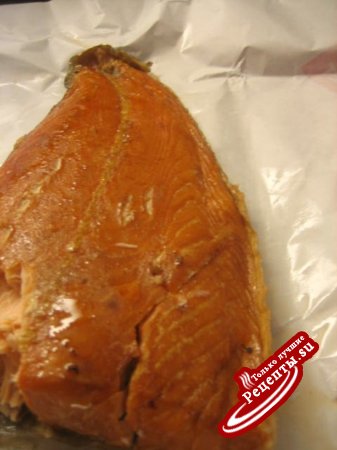 Пирог с копчёным лососем