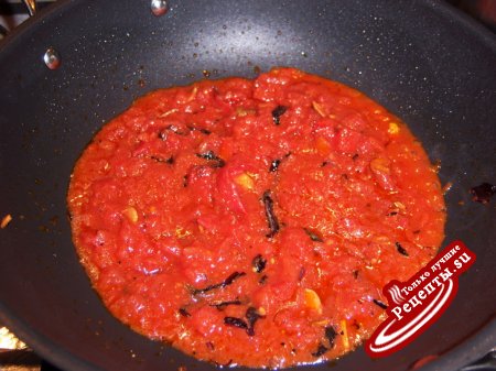 классические спагетти с помидорами