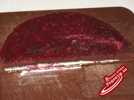 Шоколадный пирог с имбирем и тортик из него.