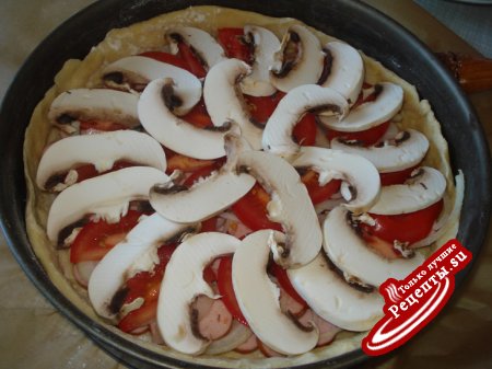Пицца-Пирог " Грибная "
