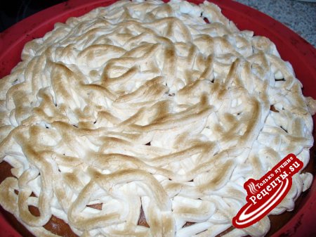 Пирог с персиками и сливами (мой вариант)