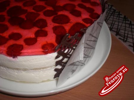 Торт "Клубника в желе" любимому подарок на день рождения!