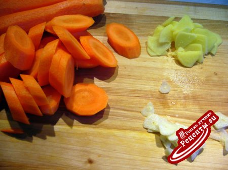 Морковь тушеная с имбирем