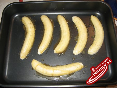 Запеченные бананы с мёдом и корицей