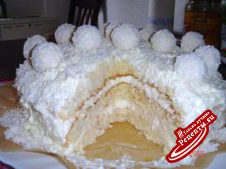 торт "Белоснежное Raffaello"