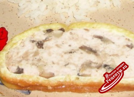Мясной рулет в сырной корочке