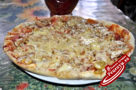Рецепт теста для настоящей Итальянской пиццы! И собственно сама пицца!