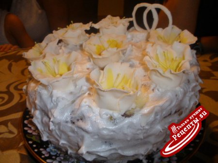 Торт Белая лилия